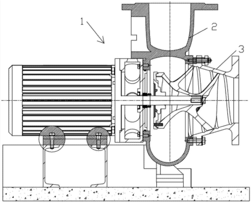 一种卧式螺旋离心泵的叶轮间隙调节机构的制作方法