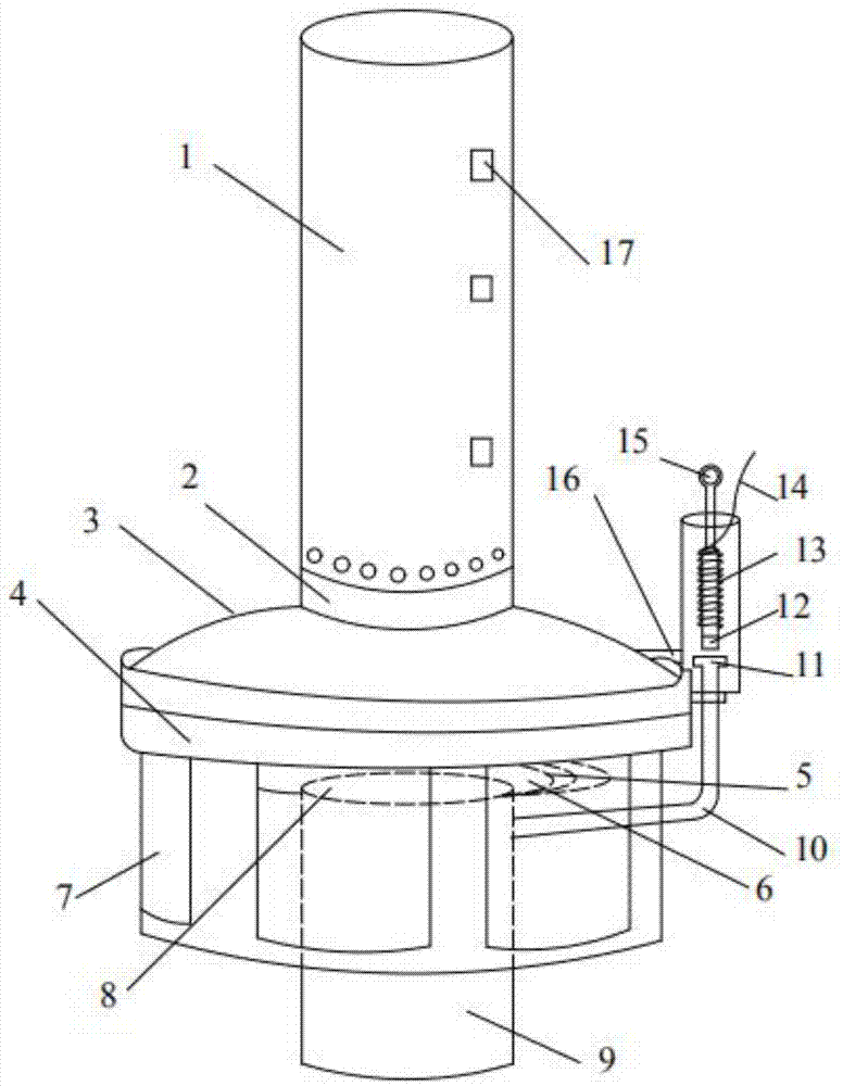 一种垂直插管式电磁控制排水阀的制作方法