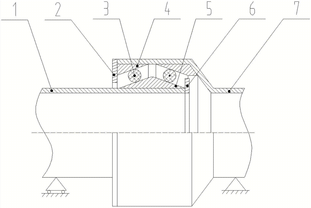 一种真空交通管道伸缩补偿接口的制作方法