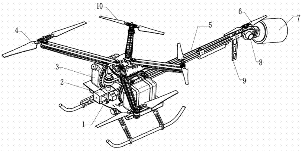 一种多旋翼直升飞行器的制作方法