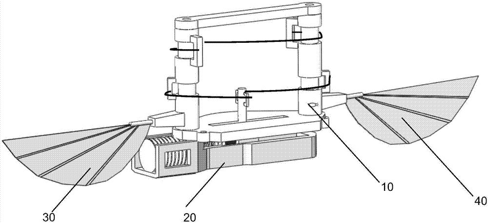 一种电磁驱动与绳传动结合的扑翼机构的制作方法