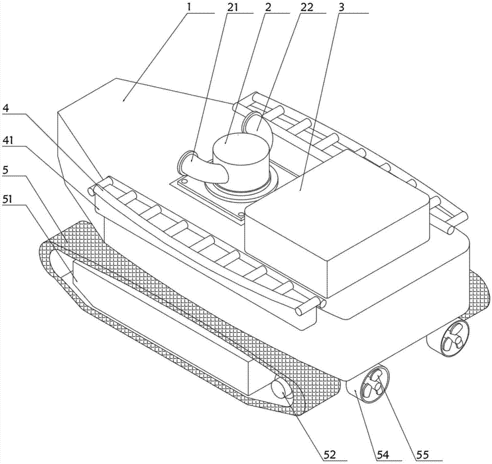 浮式履带移动泵站的制作方法