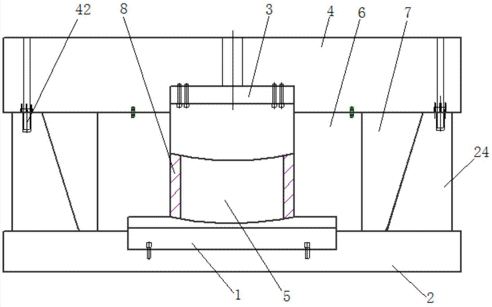 大电机线圈压弧整型装置及其整型方法与流程