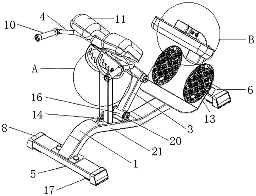 一种挺身腰腹肌罗马椅的制作方法