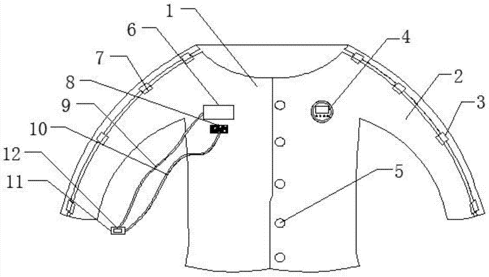 一种介入手术专用病号服的制作方法