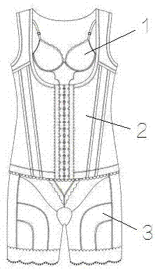 三件套塑身衣的制作方法