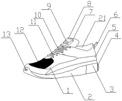 一种智能温湿度提示保健鞋的制作方法