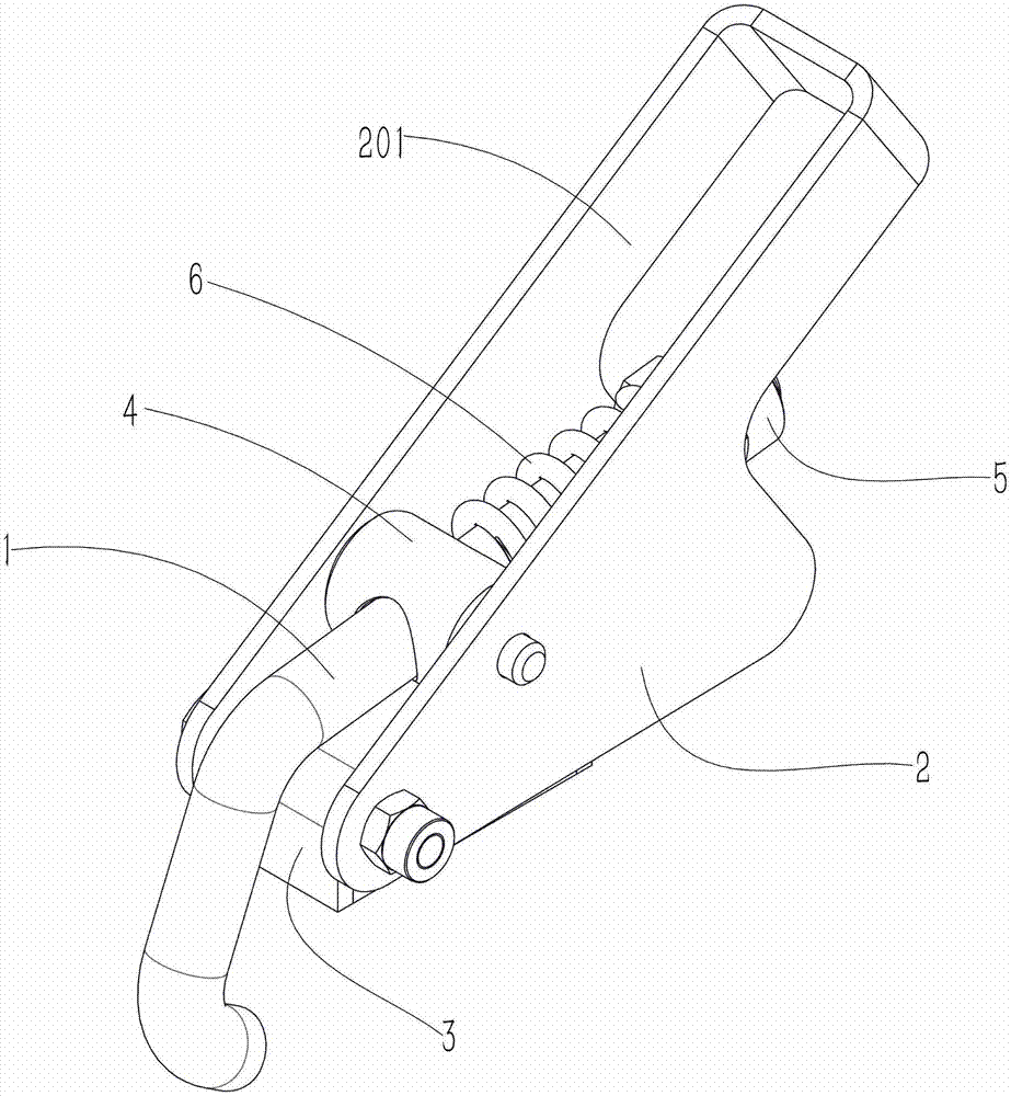 一种振动筛锁扣的制作方法