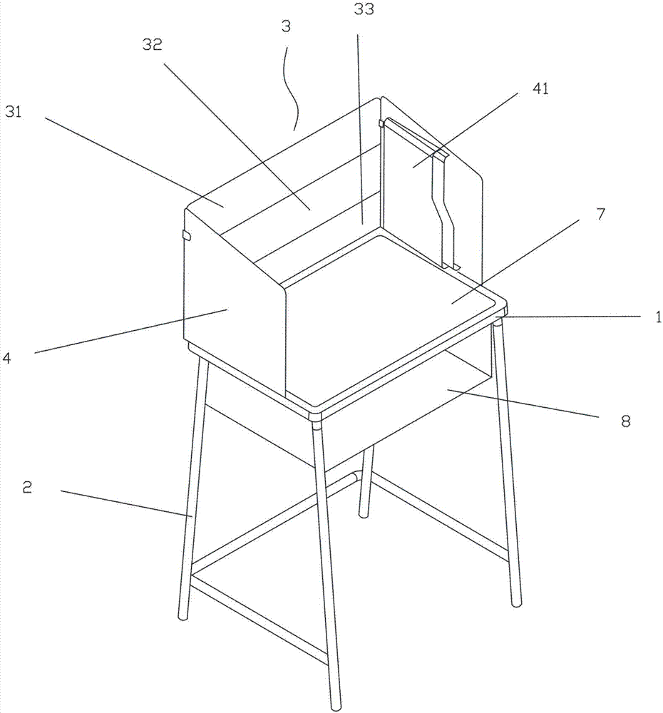 一种多功能书桌的制作方法