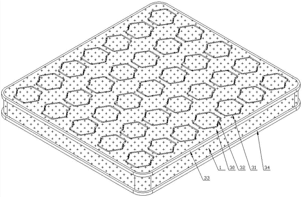 一种环保针织棕榈床垫的制作方法