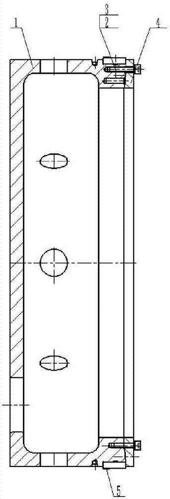 一种短电弧加工涡轮外环外圆用工装夹具的制作方法