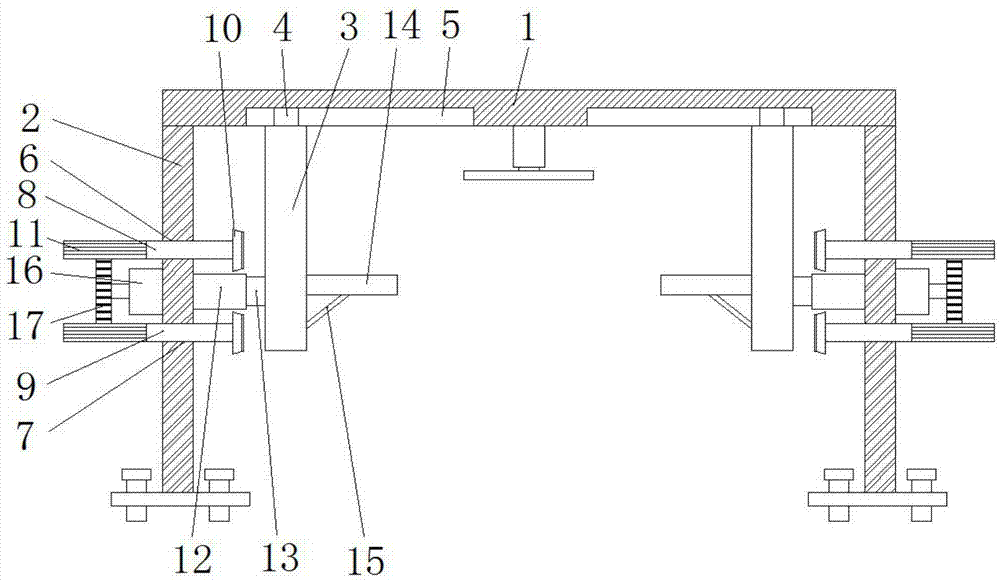 一种可调式的槽钢梁固定夹的制作方法