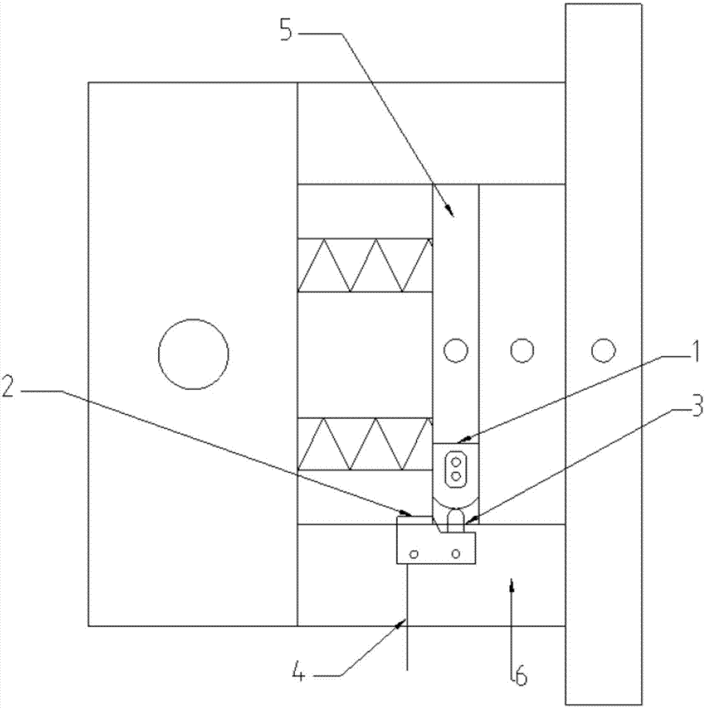 氛围灯模具顶出限位装置的制作方法