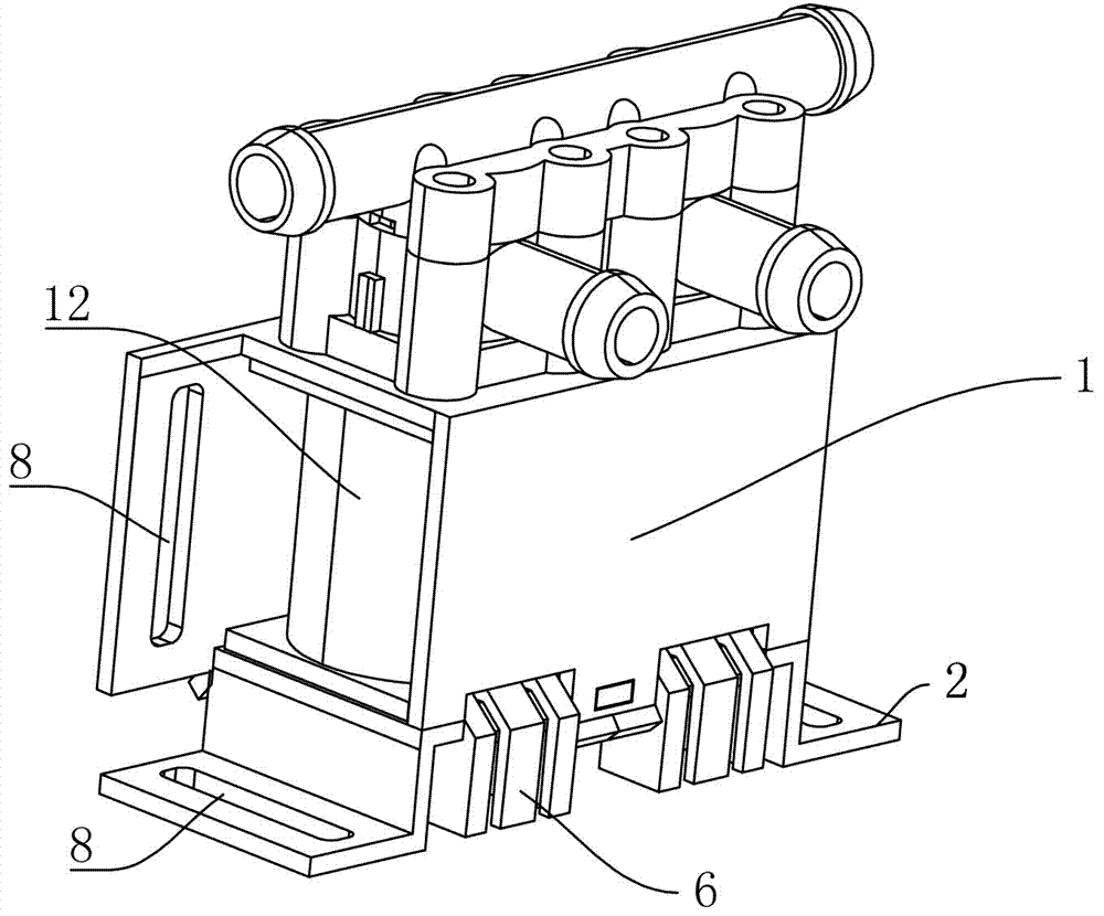一种气泵阀的支架结构的制作方法