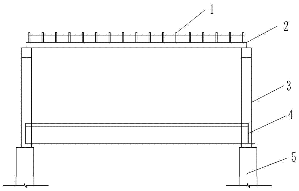 一种双层门形墩加纵横梁防落石结构的制作方法