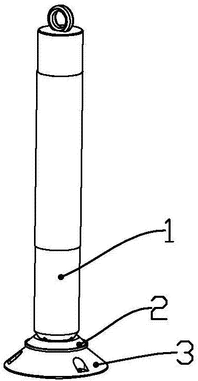 一种防撞警示柱的制作方法