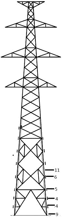 一种应用于77型输电铁塔的整体加固补强防腐结构的制作方法