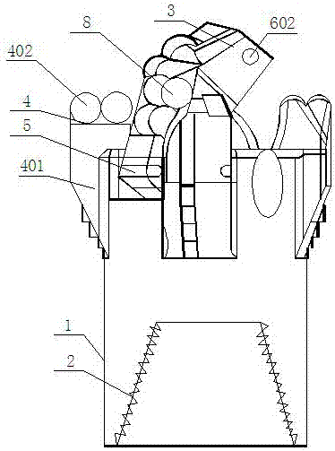 一种煤矿用开闭式钻头的制作方法