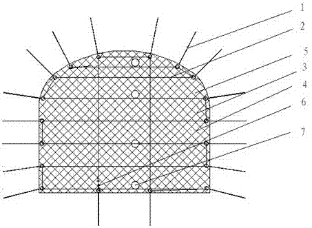 一种高浓度尾砂胶结充填金属网结构挡墙的制作方法