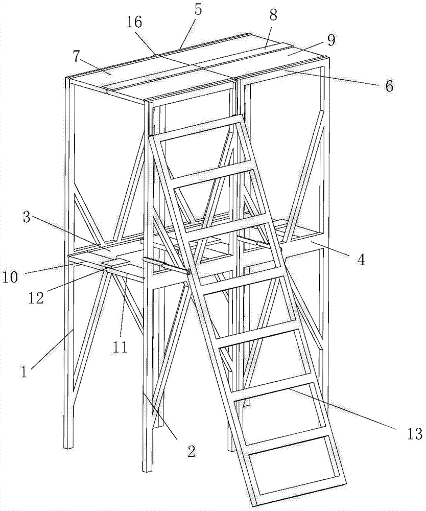 一种建筑外墙施工防护架的制作方法