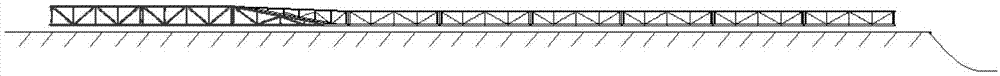 一种桁架式应急桥的吊装推送组合架设方法与流程
