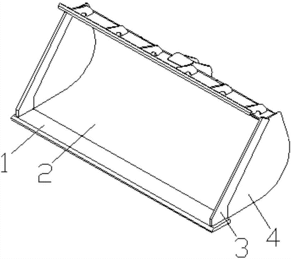 一种装载机三段式铲斗的制作方法