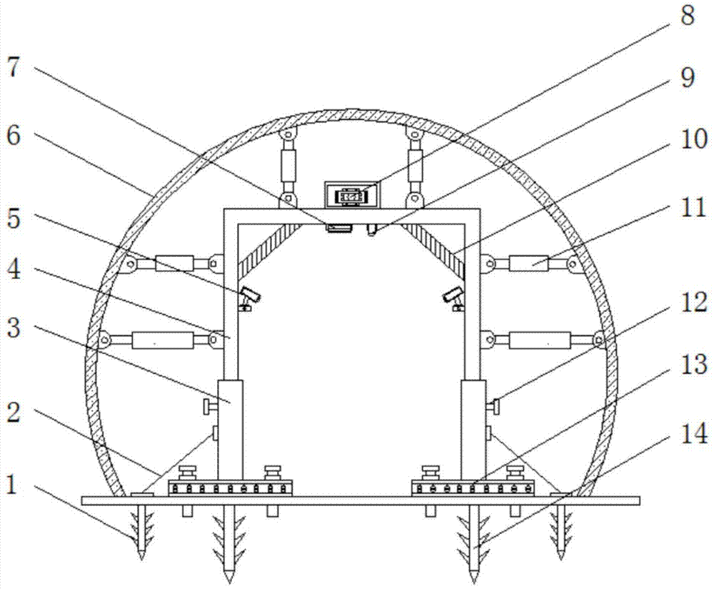 一种稳定性高的隧道支护装置的制作方法