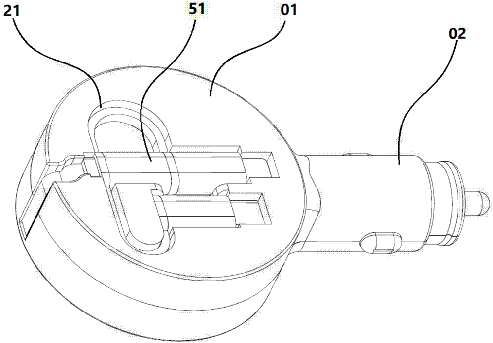 车载伸缩收纳充电器的制作方法