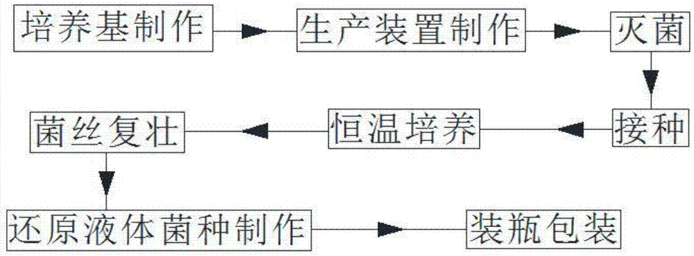 一种生产还原液体菌种的方法及装置与流程