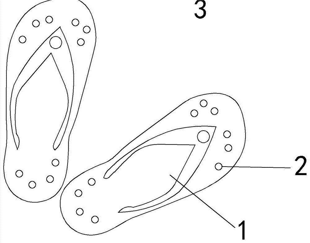 可按摩的拖鞋的制作方法