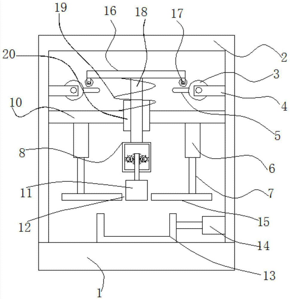 一种粉碎高度可调的建筑砖块破碎装置的制作方法