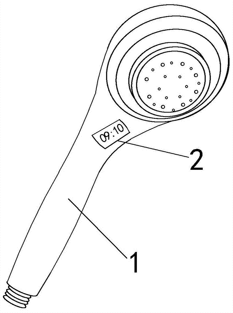 可显示时间的淋浴喷头的制作方法
