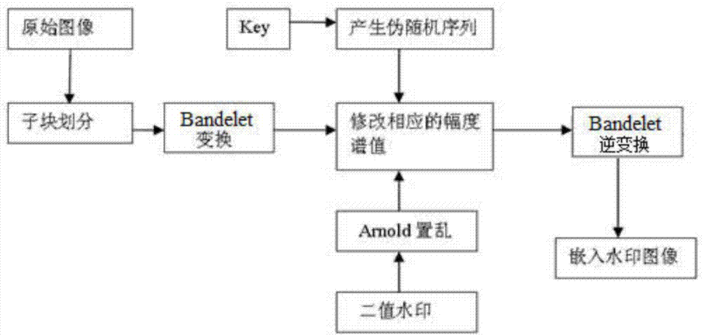 一种基于第二代Bandelet变换的数字水印的生成及提取方法与流程