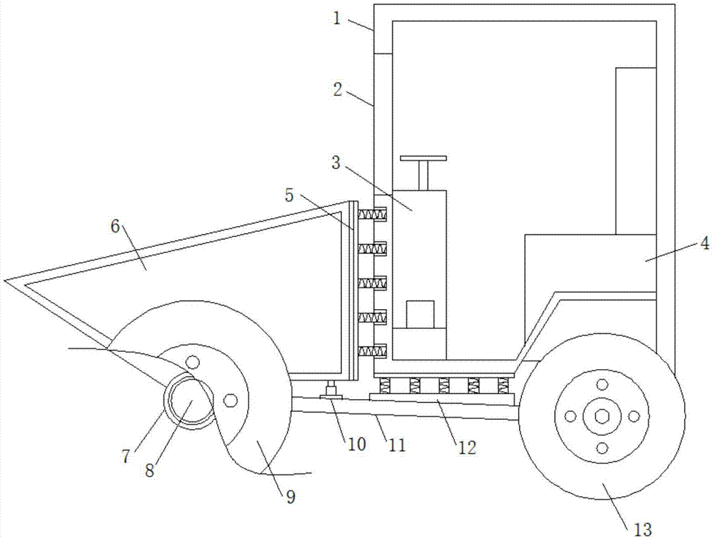 一种建筑机动翻斗车的制作方法