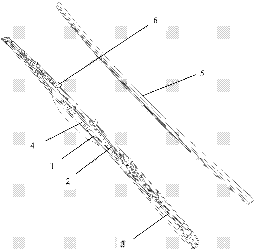 一种五节新型汽车雨刷器的制作方法