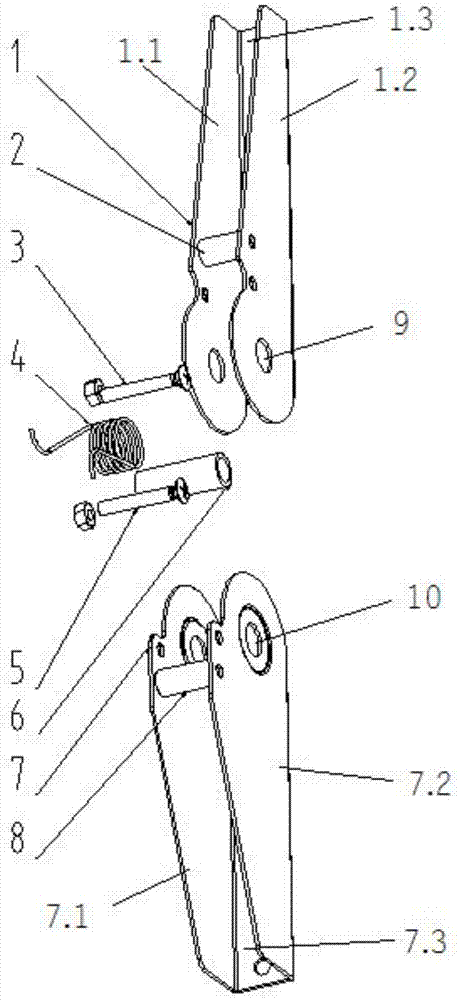 用于折叠座椅固定及旋转的折叠机构的制作方法
