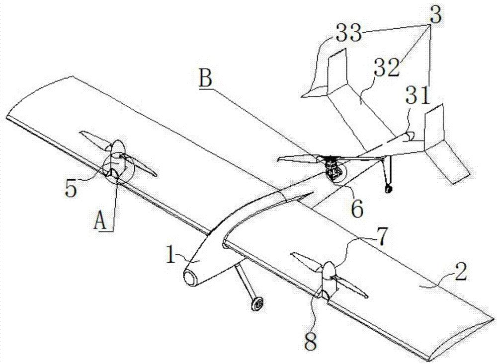无舵面垂直起降固定翼无人机的制作方法
