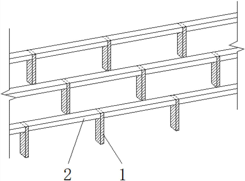 一种车库单向扁柱梁板楼盖的制作方法