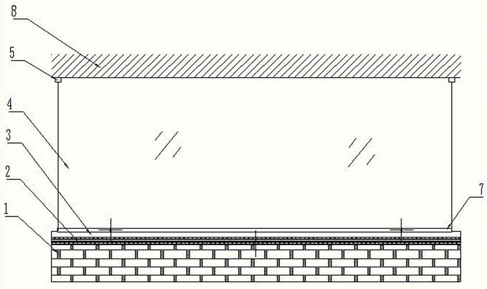 环控鸡舍用无纺布站皮固定装置的制作方法