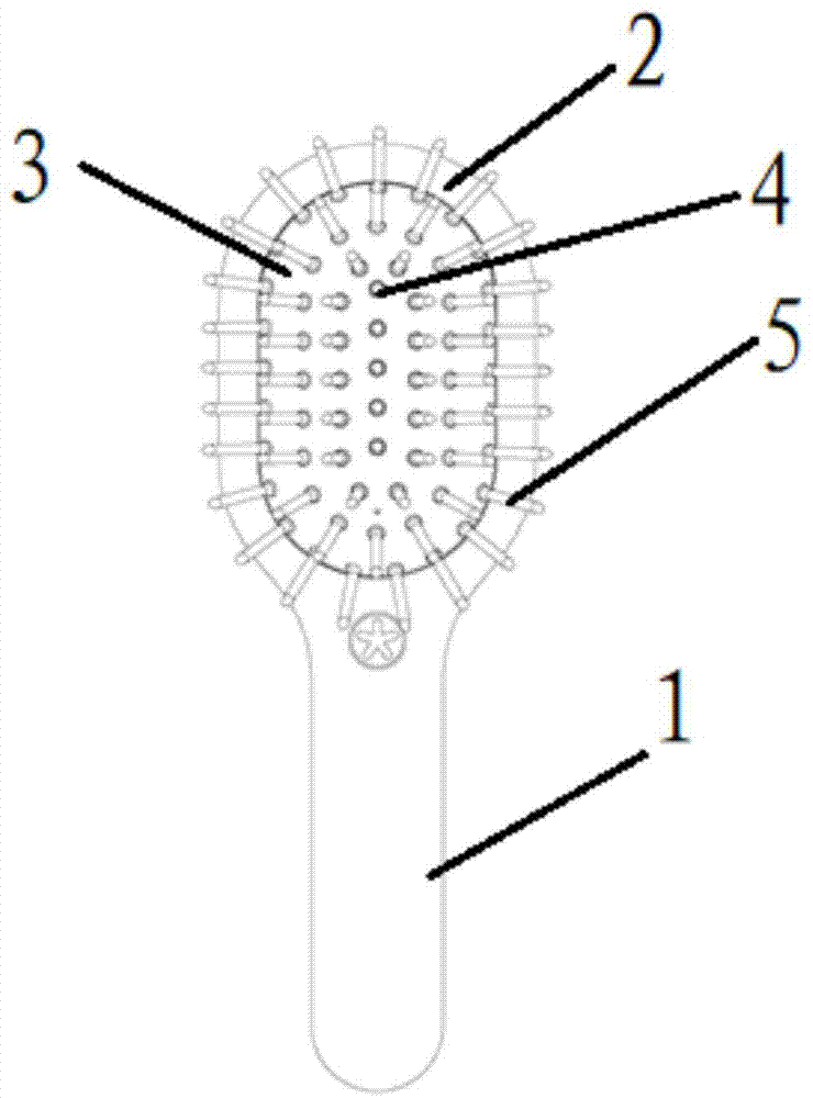 一种按摩梳的制作方法