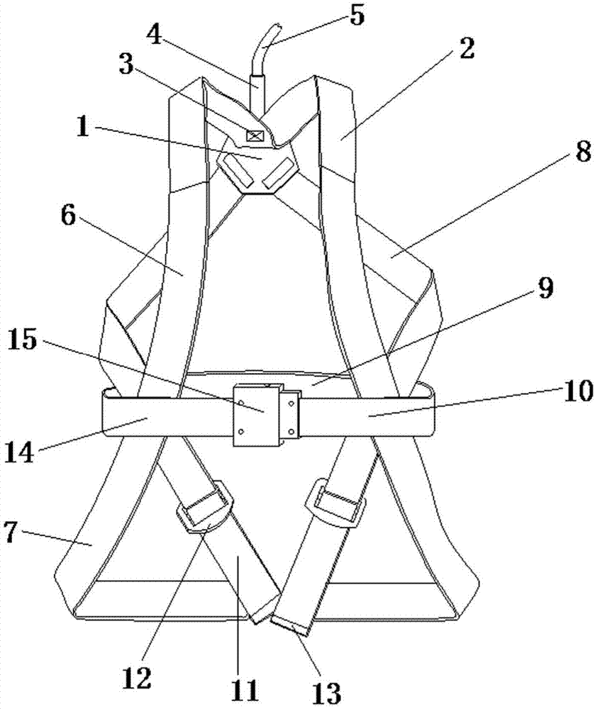 一种高空作业用防坠安全带的制作方法