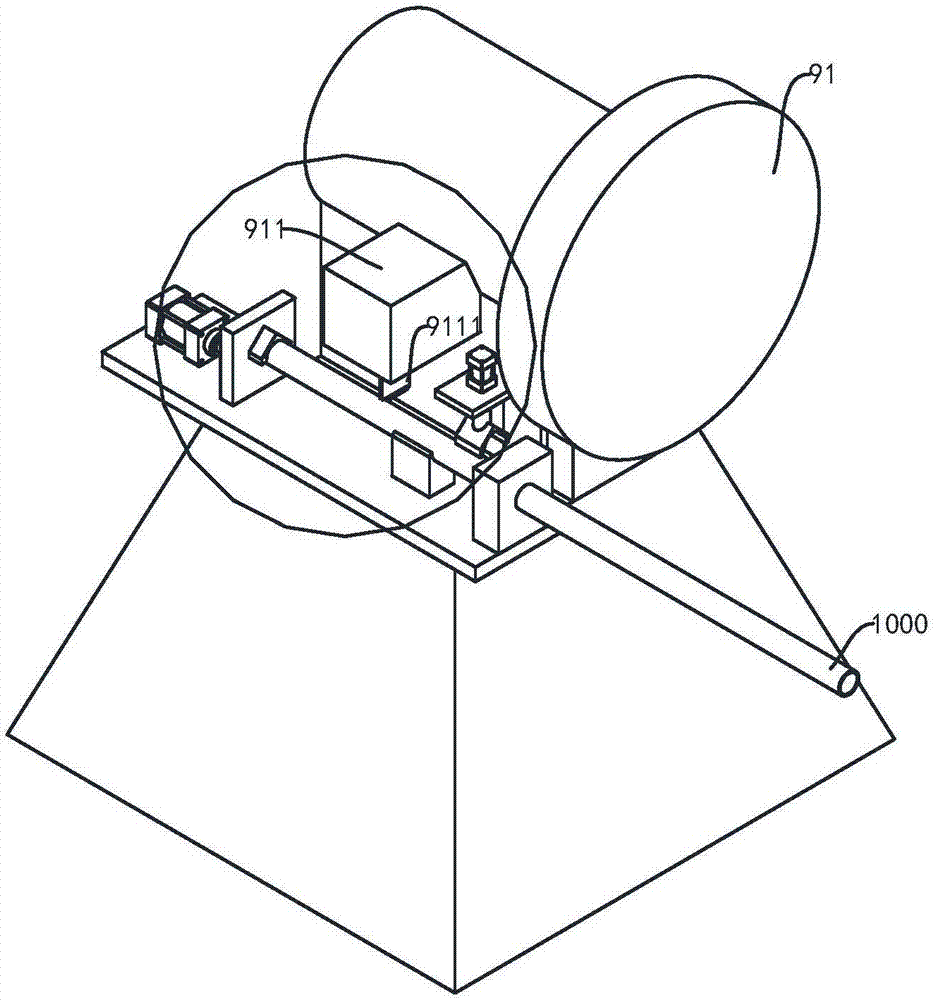 生产吸尘器握杆中的圆管裁断机的制作方法