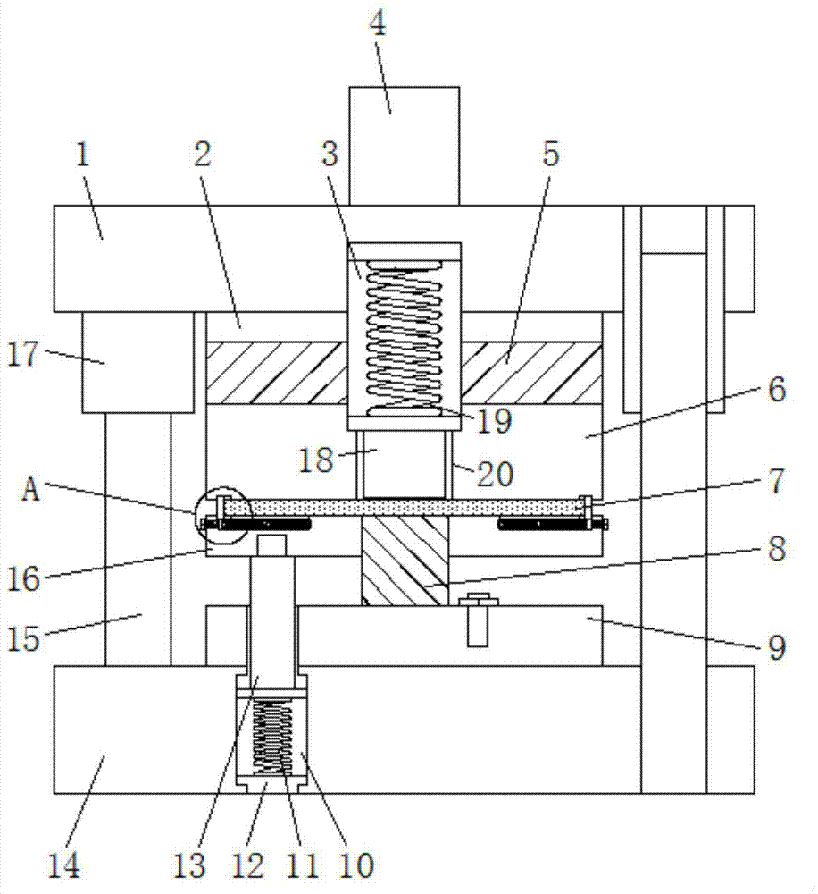 一种用于精准定位的五金冲孔模具的制作方法