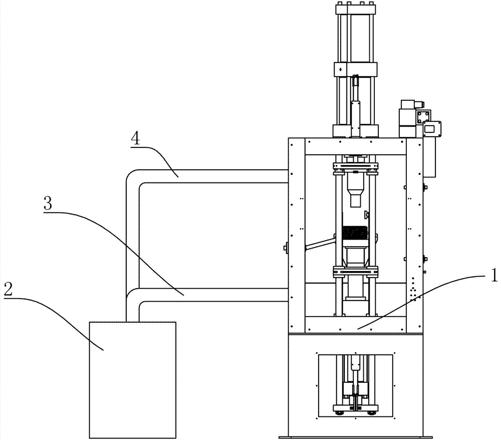 一种全自动浮动式热压成型压机的冷却机构的制作方法