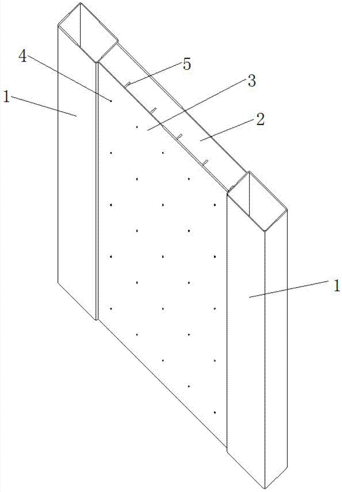 一种外置混焊栓钉柱式组合剪力墙的制作方法