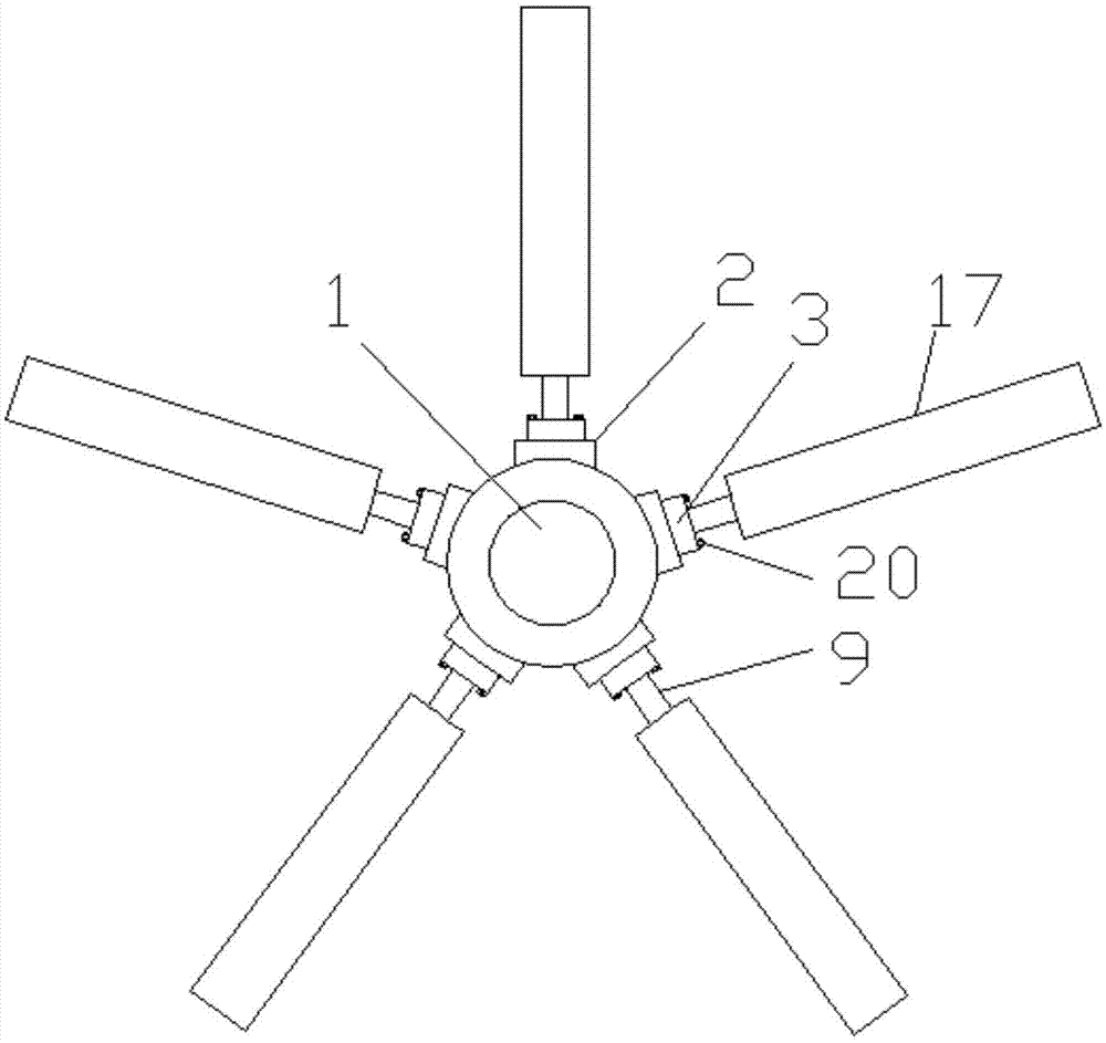 一种开合风门风力转动装置的制作方法