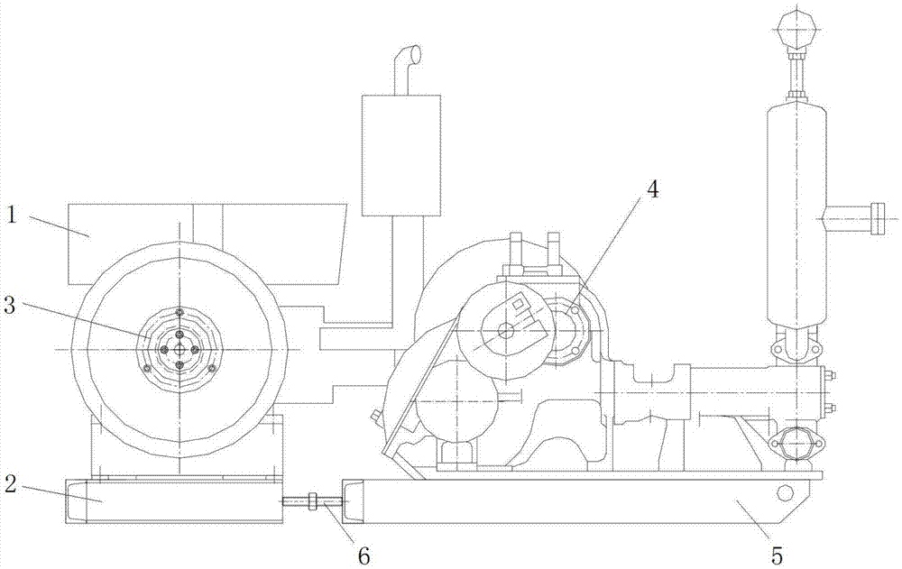一种液压泵和泥浆泵分动装置的制作方法