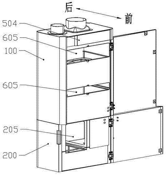 新风机的双向流构建用机箱的制作方法