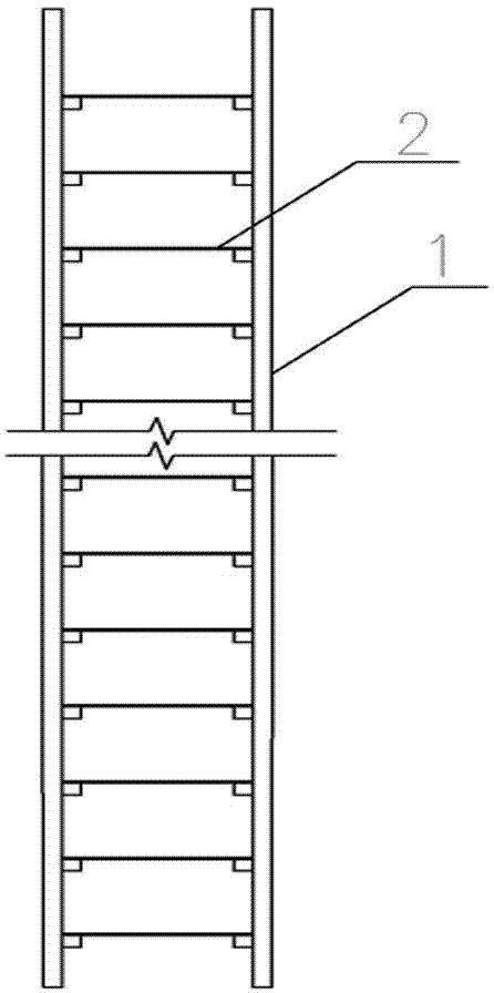 配合钢柱吊装施工用钢爬梯的制作方法