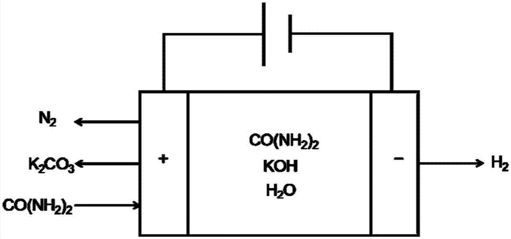 一种电解尿素制氢用于燃料电池汽车的系统的制作方法